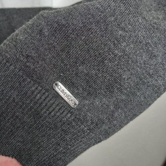 CALVIN KLEIN color block turtleneck sweater size M - Picture 4 of 9